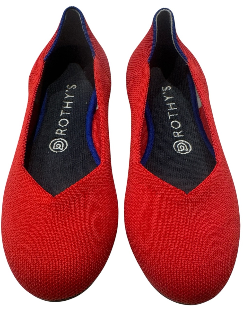 Rothy's Red Knit Slip-On Flats 8